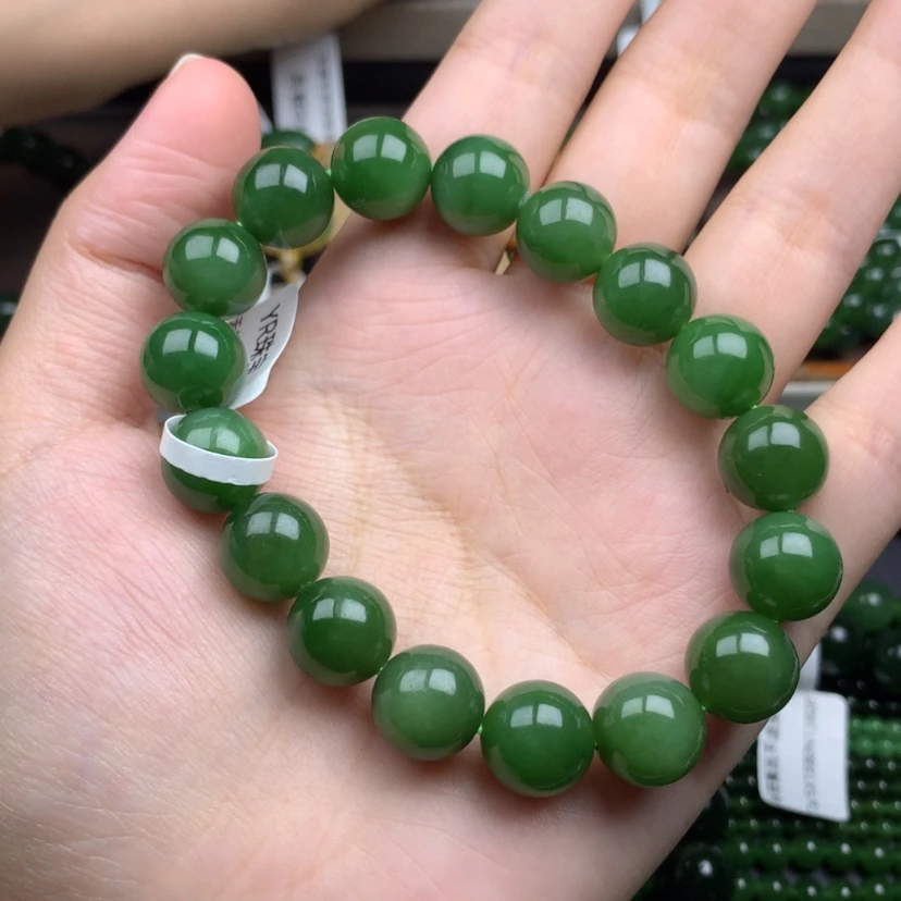 【闪购商品】未镶嵌手串和田玉（碧玉）—***-12m m