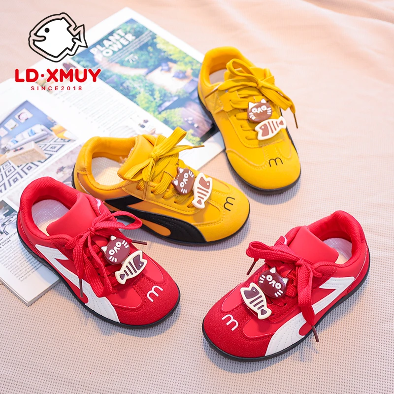 【小猫鱼骨】2025春秋儿童鞋子男童阿甘百搭板鞋女童软底秋季学生M