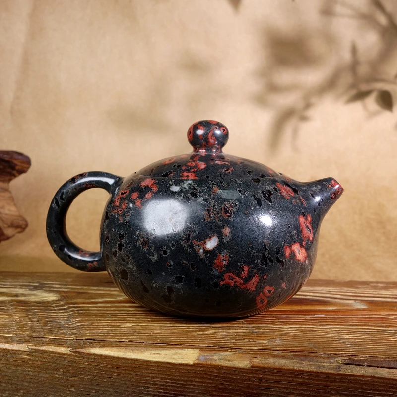 【六爷】天然梅花玉西施壶200cc纯手工制作收藏送礼首选6024