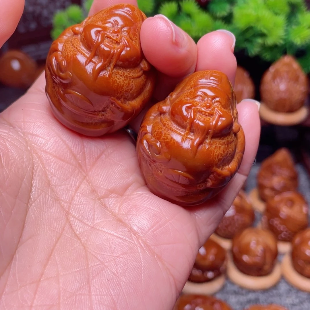 【闪购商品】橄榄核手串/手链35左右光背小财神手球