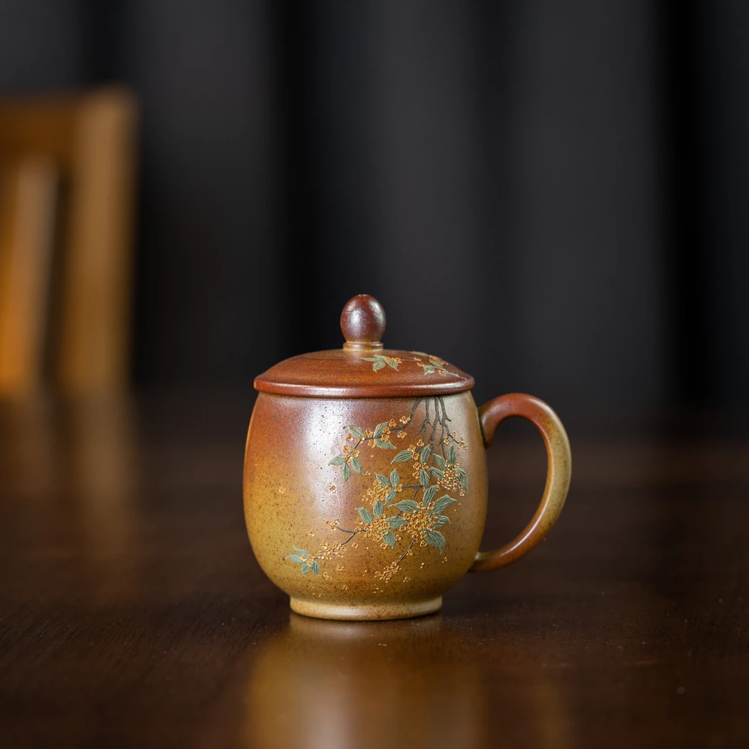 桂花盖杯（小）160cc 紫砂茶周边