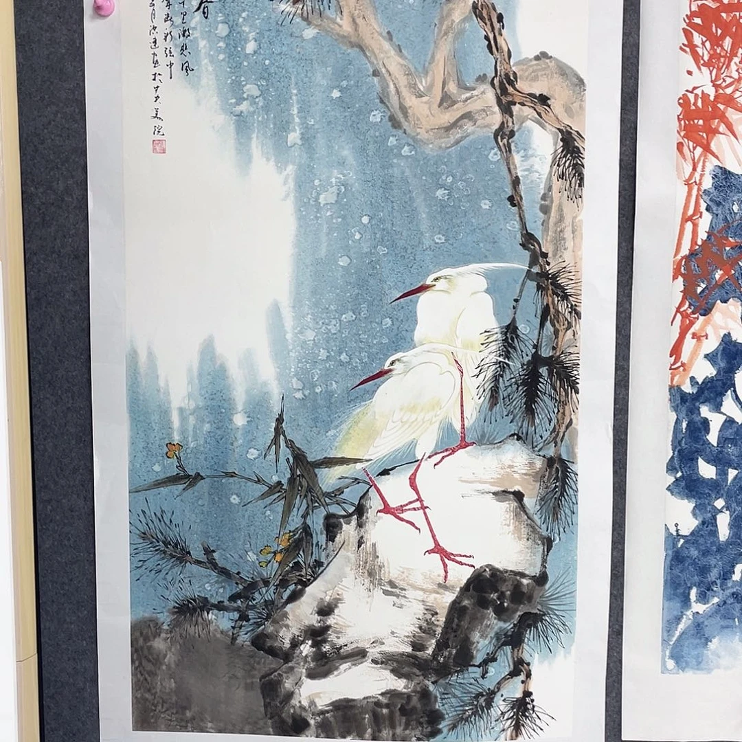 国画作品小姐姐放漏…