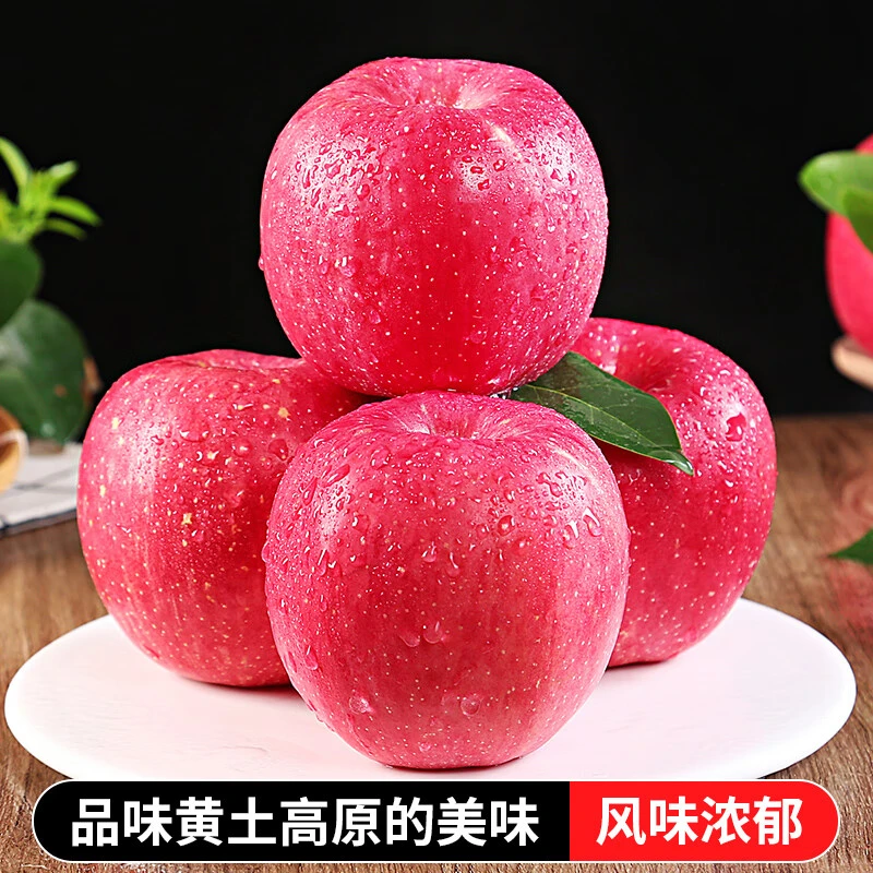 【陇原红】 甘肃 静宁苹果25年新果 脆甜多汁红富士苹果 4-5斤