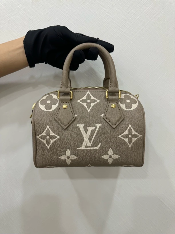 99新 LouisVuitton/路易威登 大象灰全皮speedy 20(25年票)