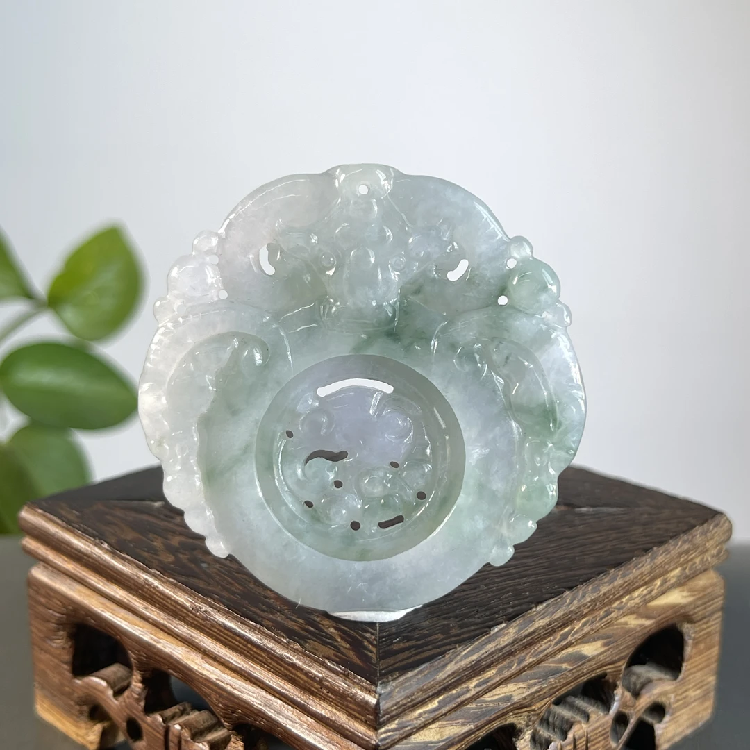 JGB12-50  天然缅甸A货翡翠  三羊开泰