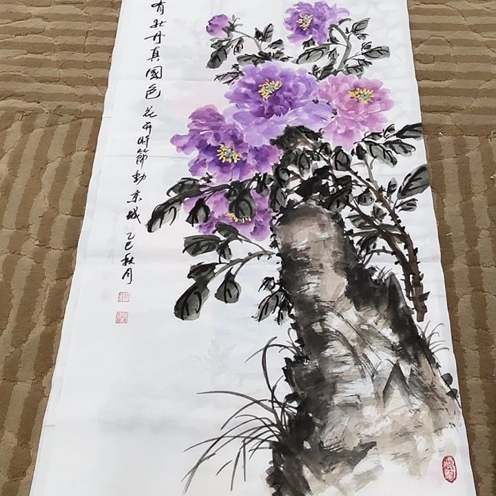 国画花鸟的翅膀和翅膀是一种
