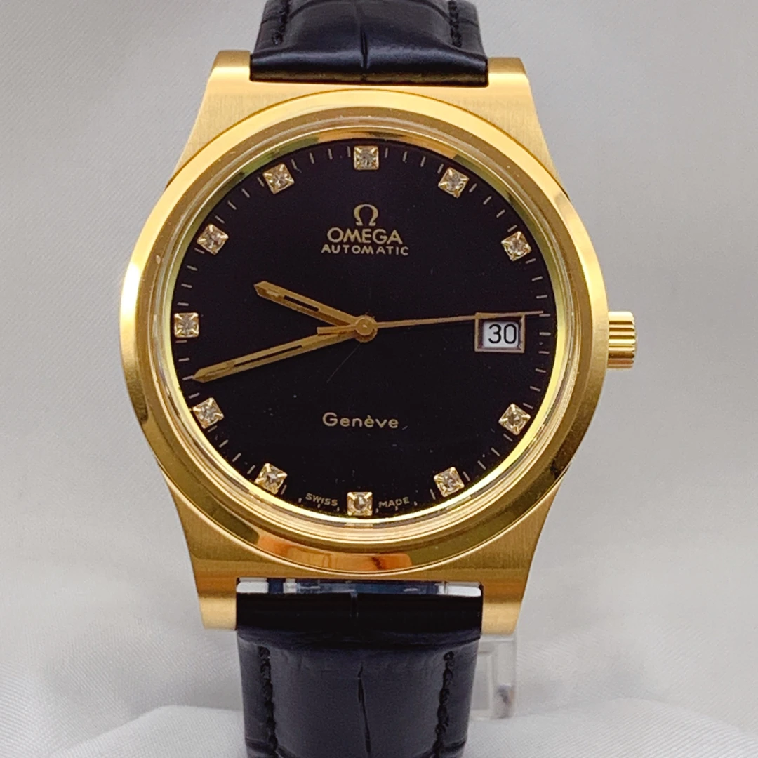 95新 Omega/欧米茄 日内瓦系列/黑盘/自动机械/男表36.5mm名表