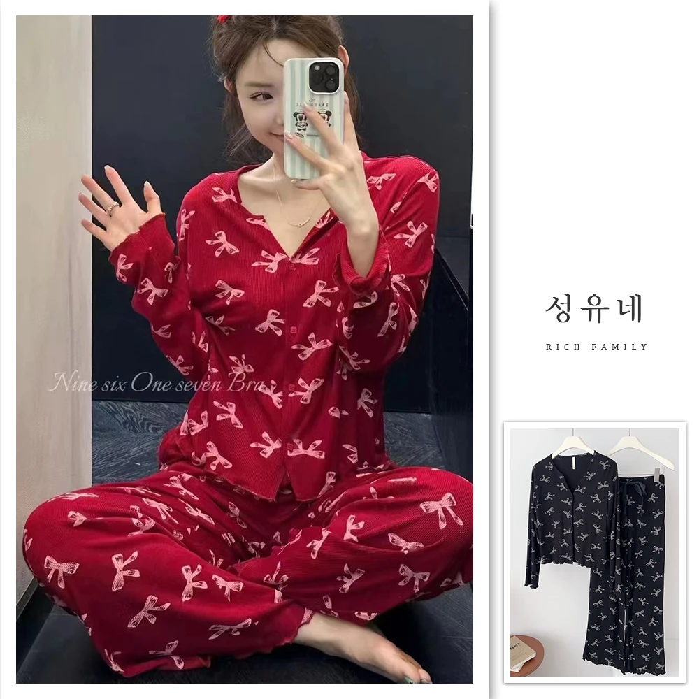 新年必备/网红同款/2025新品/某红薯爆款/韩国ins风/减龄女家居服