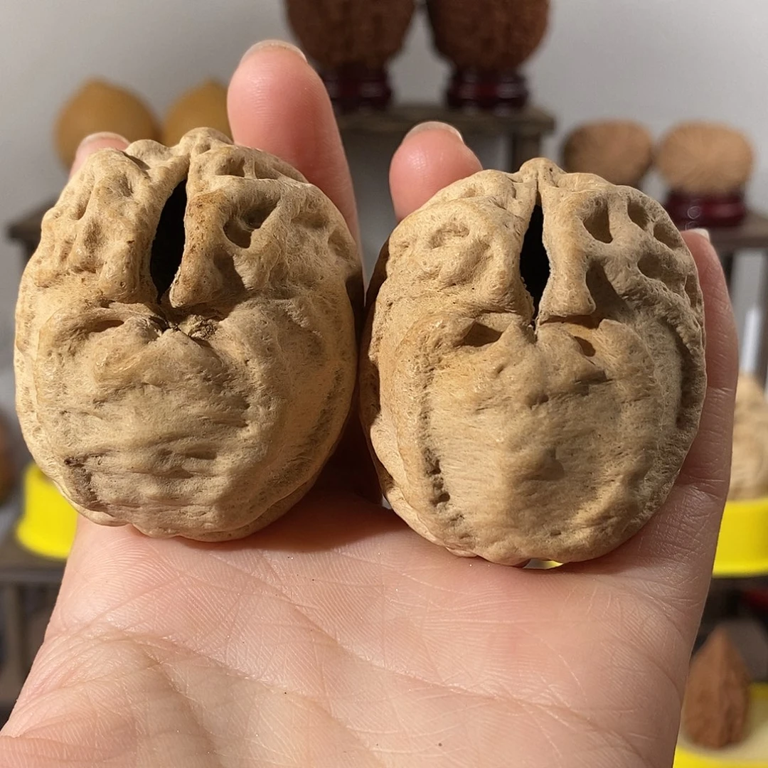 吊坠文玩核桃鬼脸4554