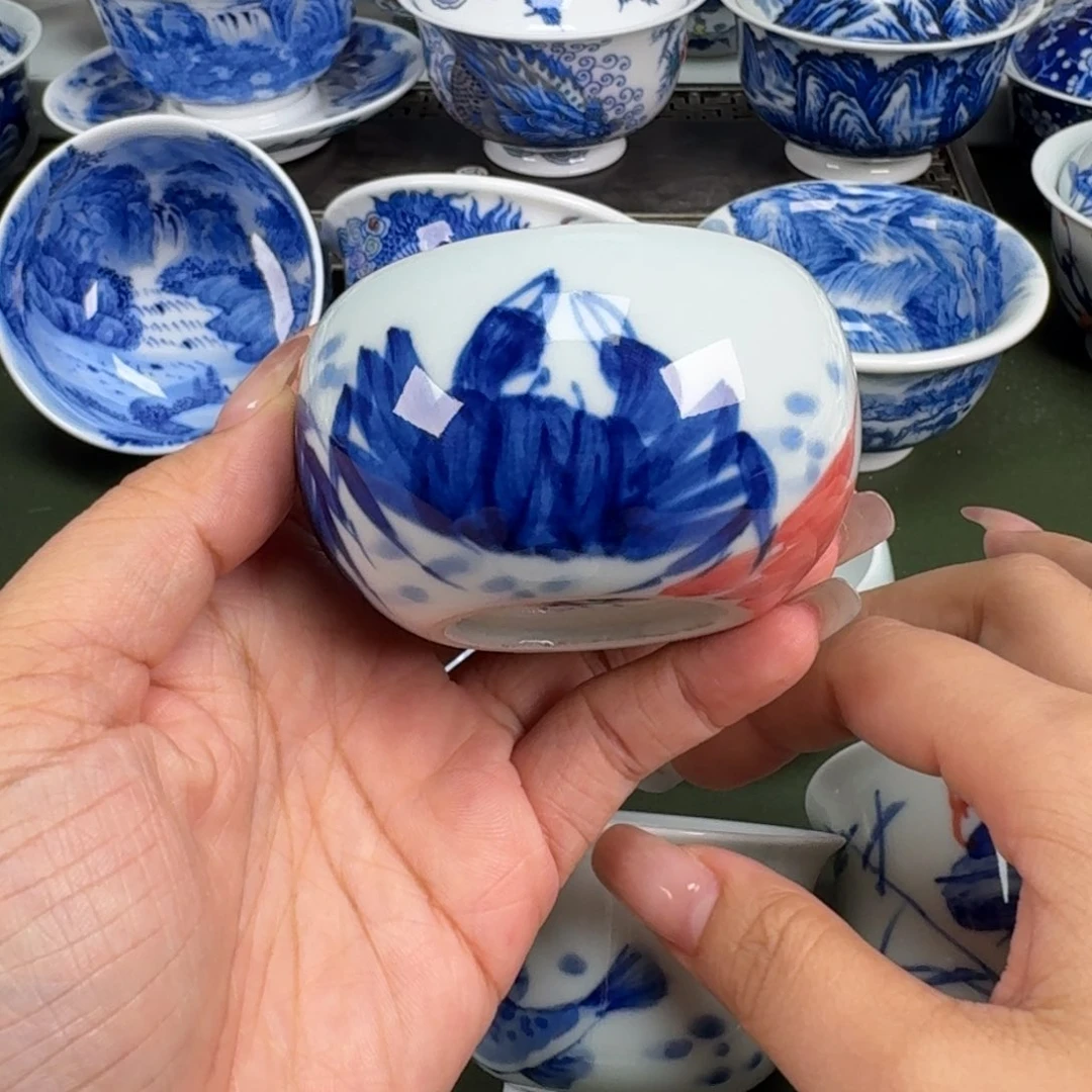 景德镇纯手工手绘茶器蒙蒙392