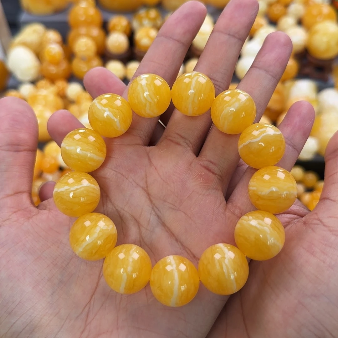 琥珀未镶嵌珠宝奇石18mm同料