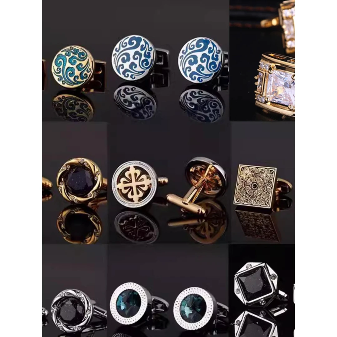 法式衬衫袖扣袖钉男士袖口钉 商务法式扣男女款高端礼盒装轻奢