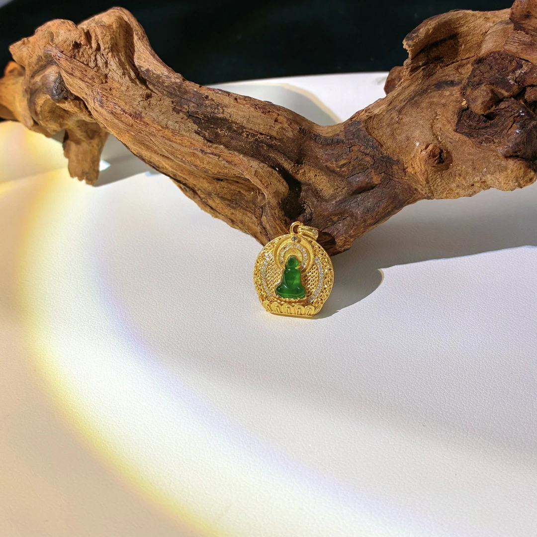 翡翠无相佛吊坠 2306 (不带链子）多样式发一件