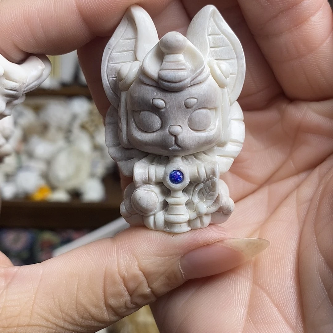 鹿骨把件44号犬神