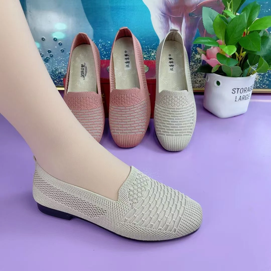 汉唐一脚蹬老北京布鞋平跟防滑老年时尚夏季布鞋舒适透气鞋子