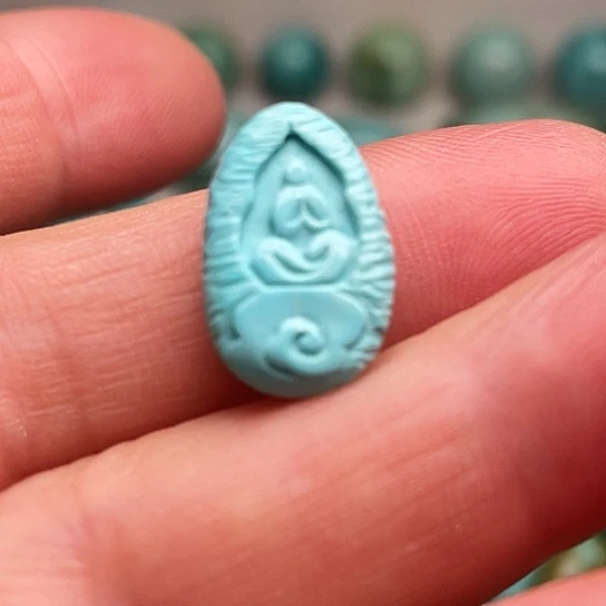 绿松石未镶嵌吊坠(不含链)