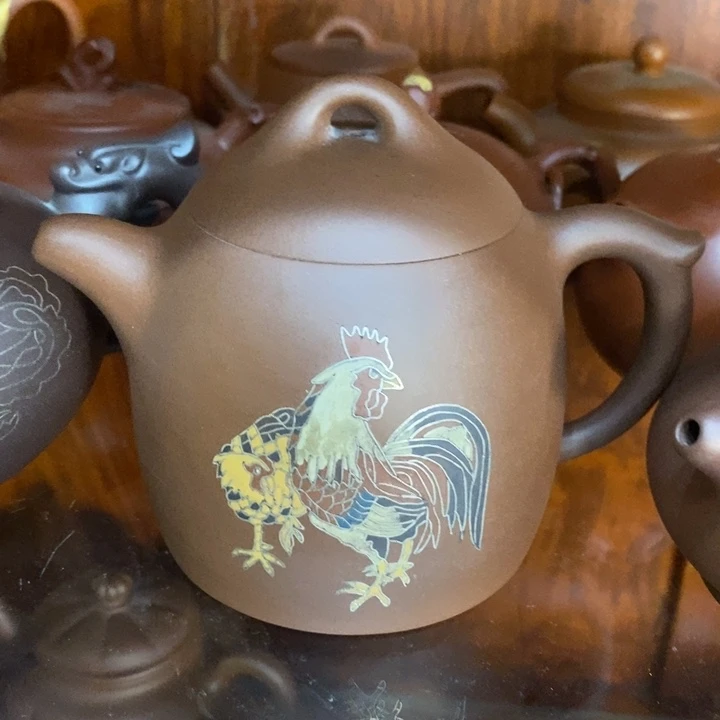 紫砂茶壶秦权280cc原矿老紫泥