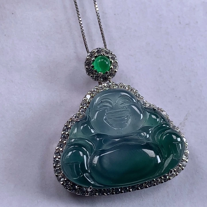 颈饰未镶嵌翡翠佛公