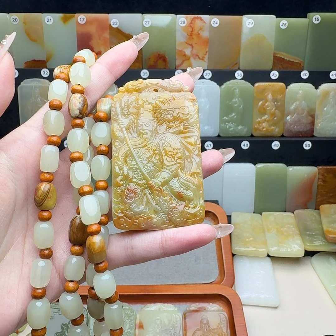 王****关公，新疆昆仑山料