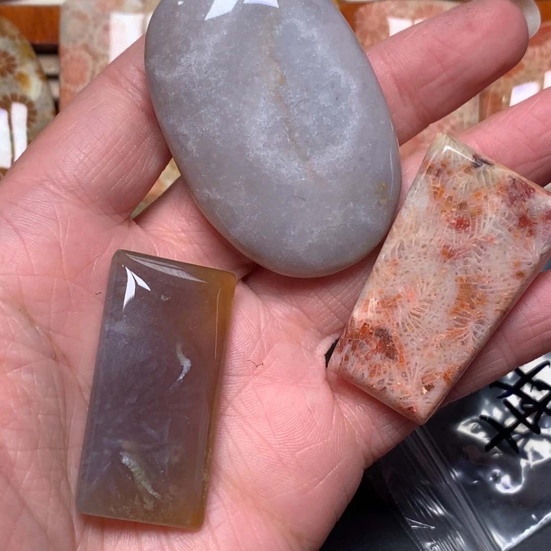 森***烛硅化玉未镶嵌吊坠无事牌手排平安扣