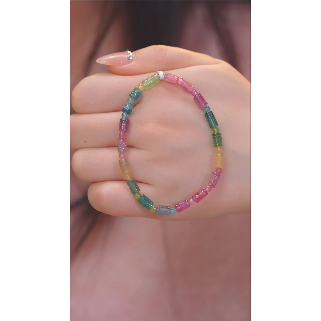 碧玺手串未镶嵌多样性发 @@W5157