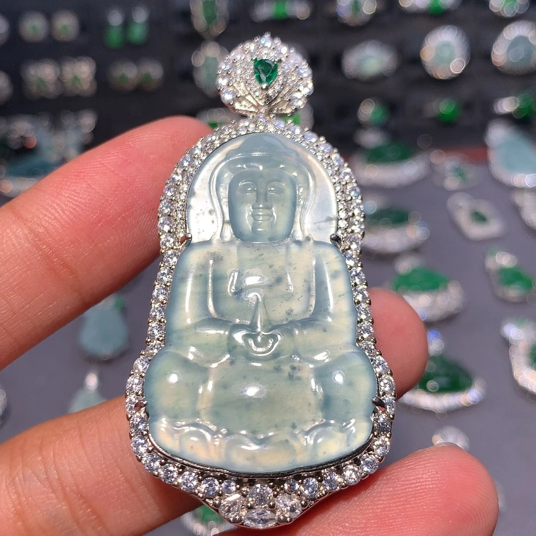 翡翠未镶嵌吊坠(不含链)
