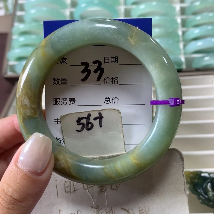未镶嵌蛇纹石玉手镯33