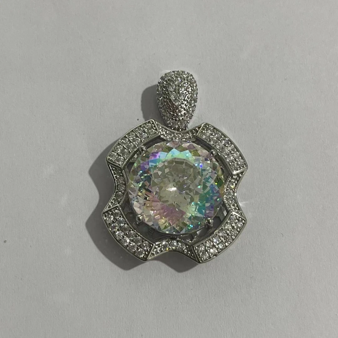 【清梧云初】 经典百搭设计银色吊坠XGT515