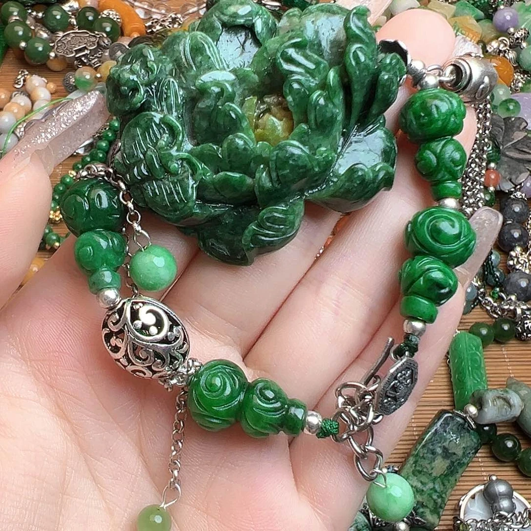 椰***风未镶嵌手链翡翠吊坠580