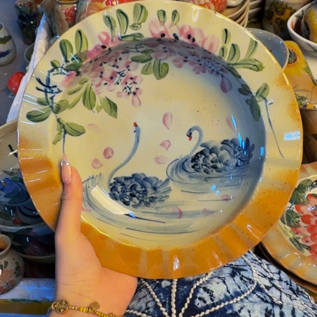 瓷片景德镇陶瓷手工手绘