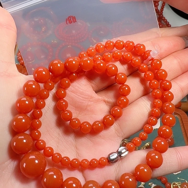 南红玛瑙未镶嵌塔链