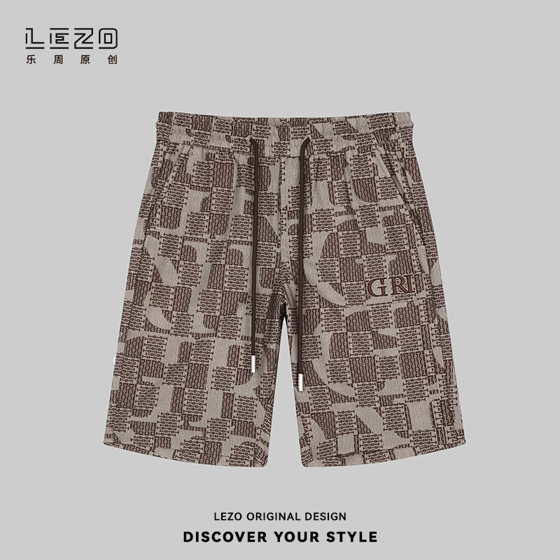 LEZO乐周原创 夏季针织五分裤基础版 925217725 棕色