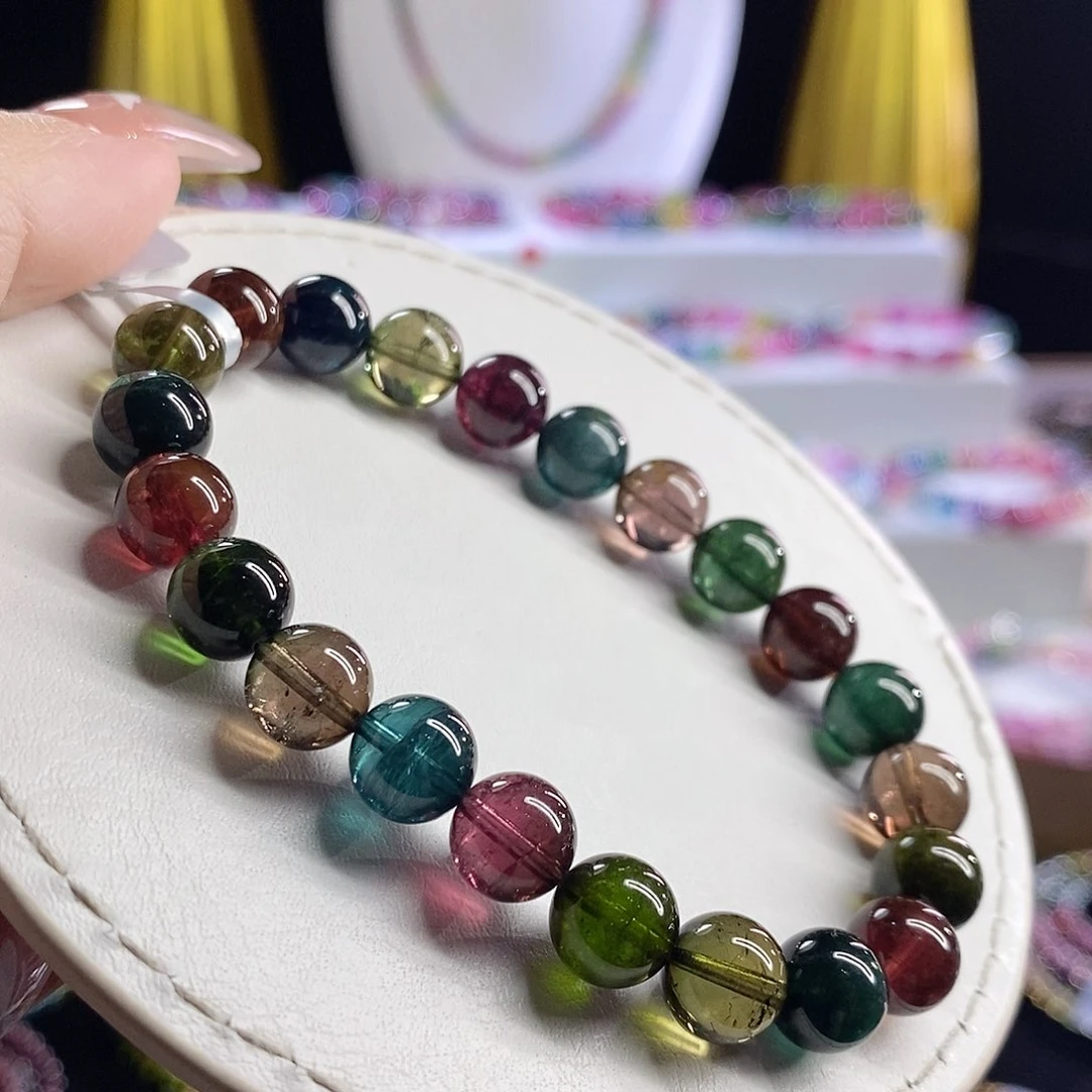 未镶嵌手链碧玺浓郁