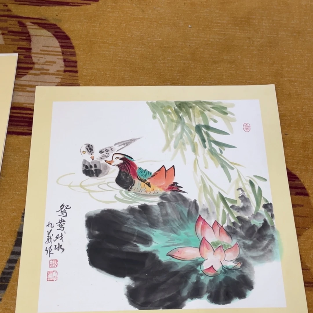 国画小****）卡纸作品花鸟11111