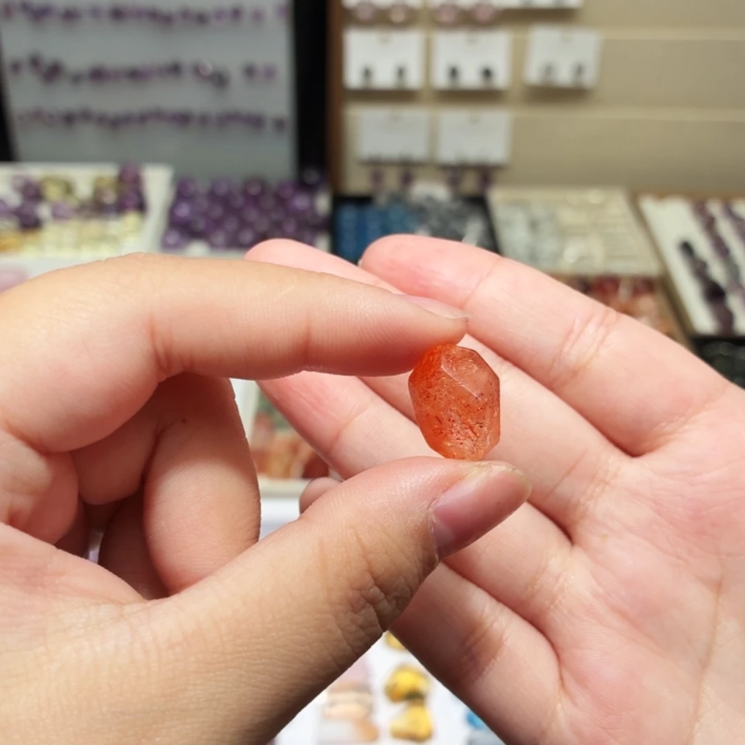 水晶吊坠(不含链)未镶嵌金太阳 随形 打孔定制不退换