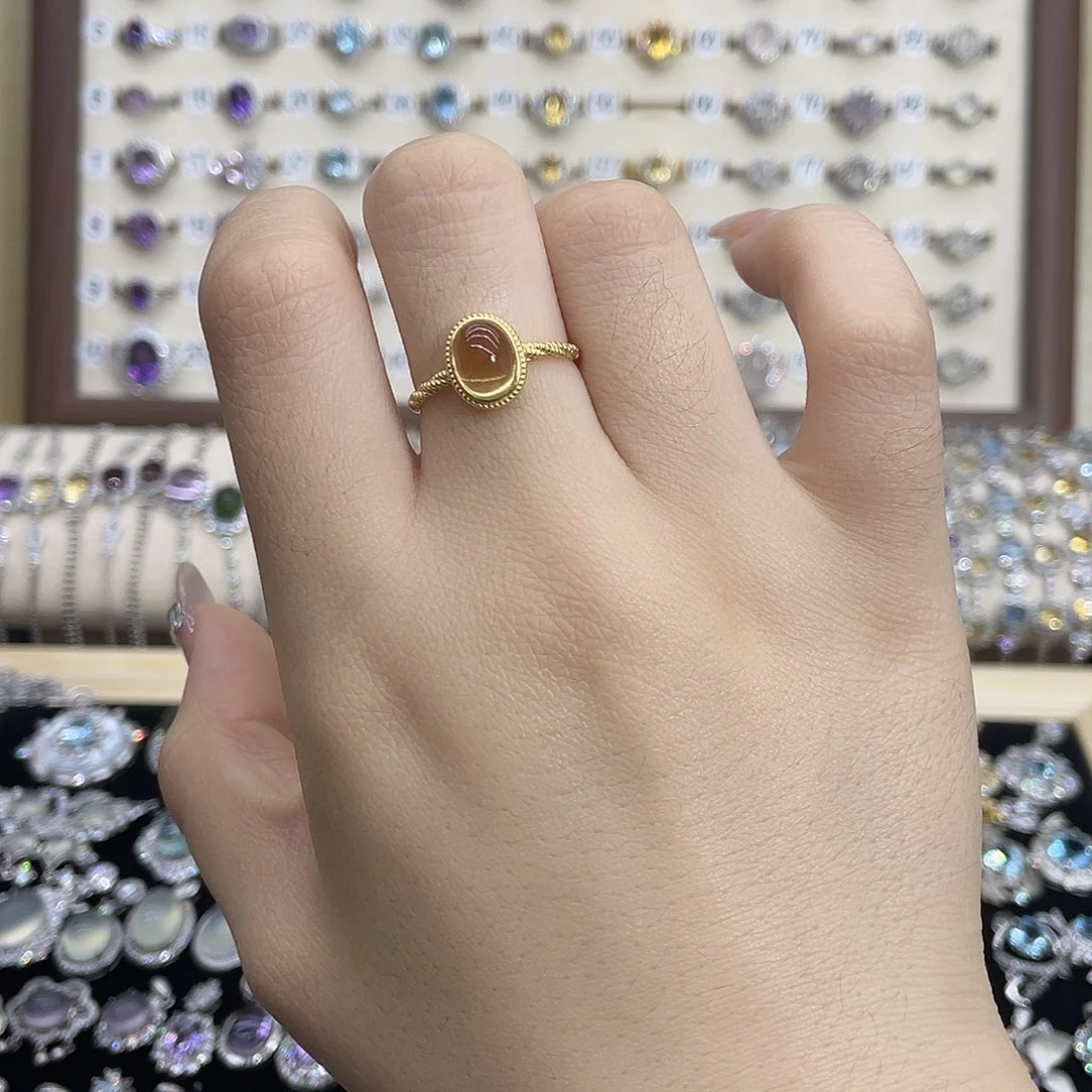 王***顺黄晶戒指银S925镶嵌