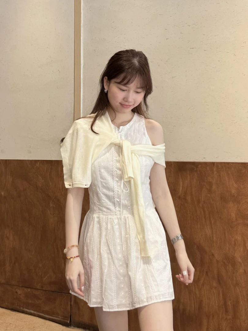 【羊陈通】*初恋那件小事*无袖背心连衣裙女收腰初恋夏日绝美小裙子