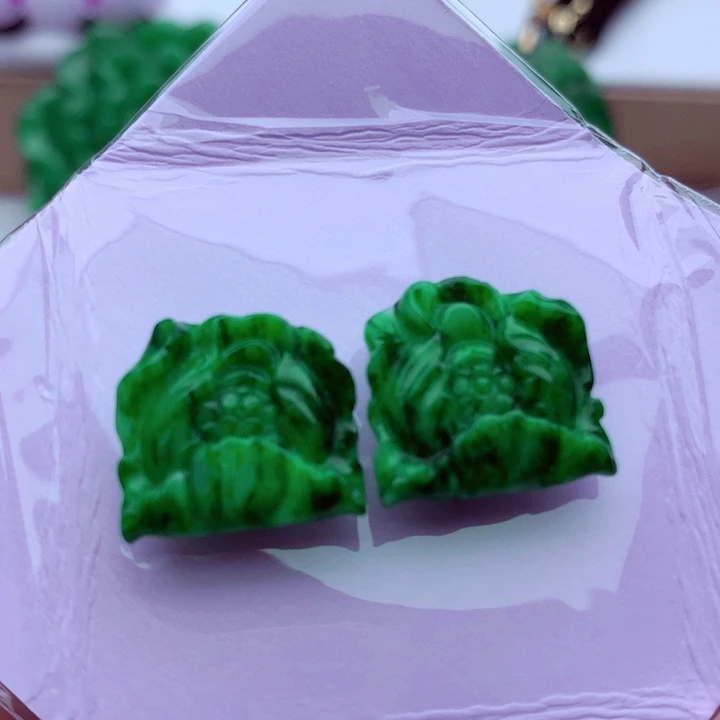 翡翠未镶嵌耳饰耳饰