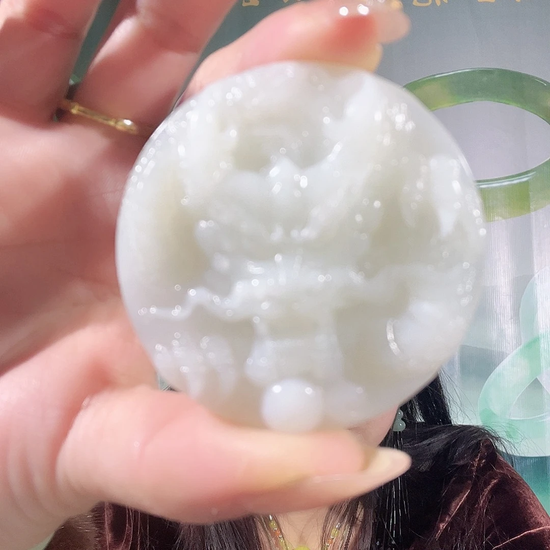 蛇纹石玉合金颈饰