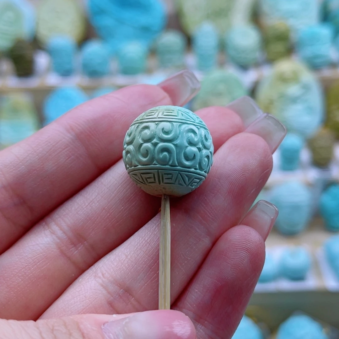 绿松石未镶嵌珠宝奇石17mm