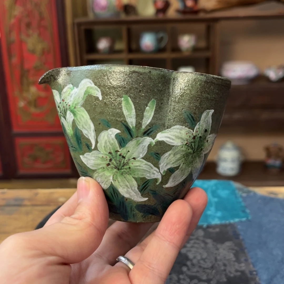 柴烧手工手绘陶瓷