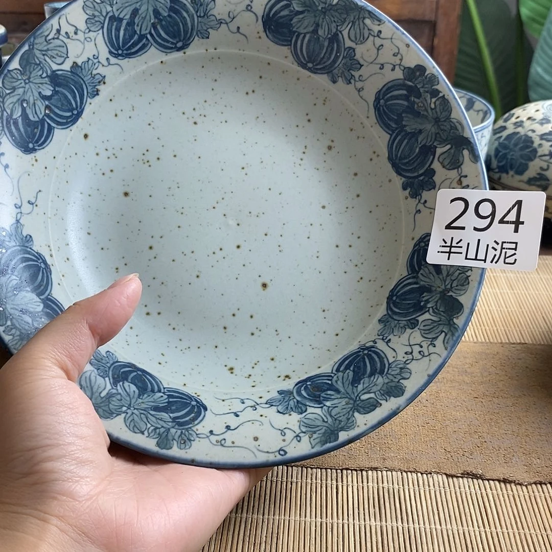 手工手绘青花高温陶瓷