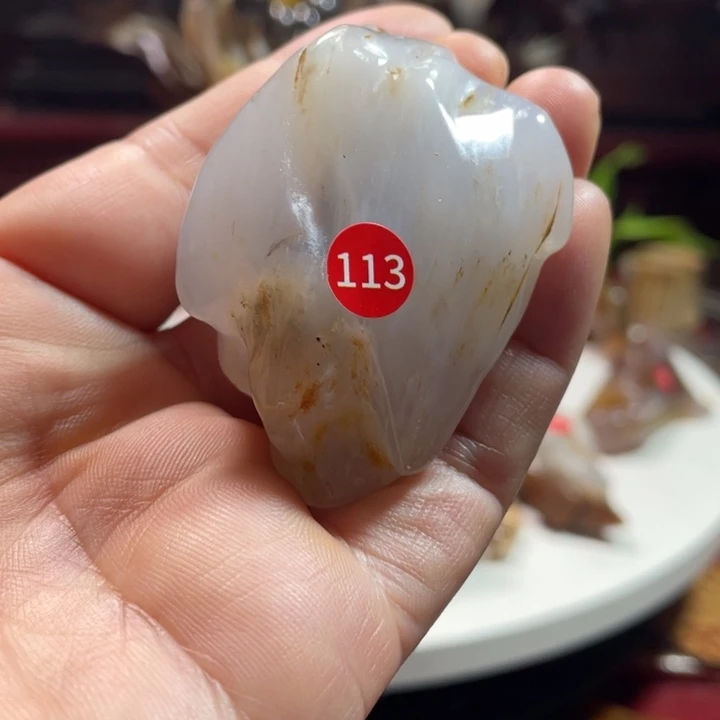 石材家居摆件硅化木