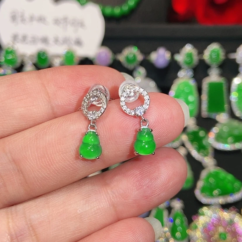 【闪购商品】未镶嵌翡翠耳饰天然翡翠