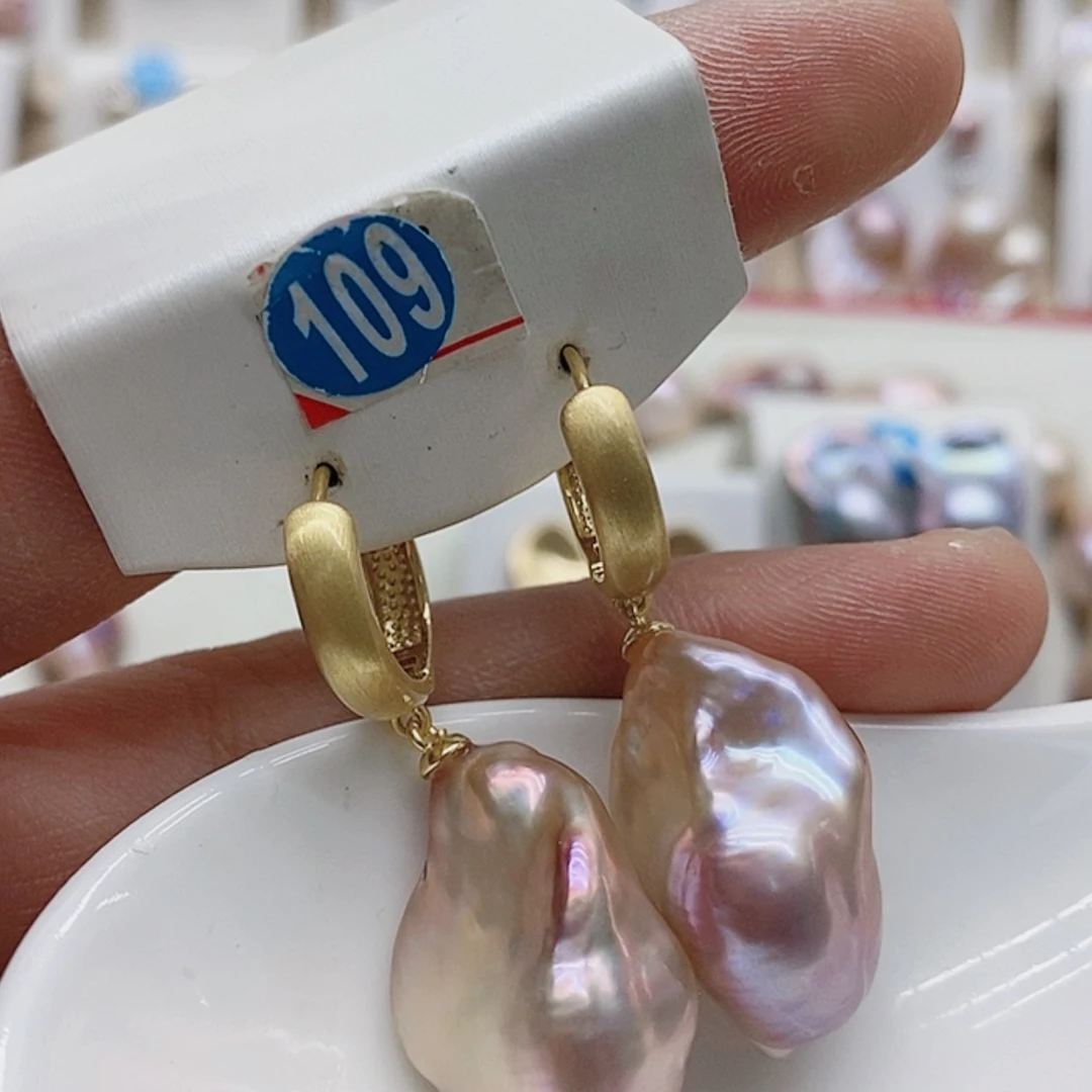 【闪购商品】淡水珍珠耳饰银S925镶嵌