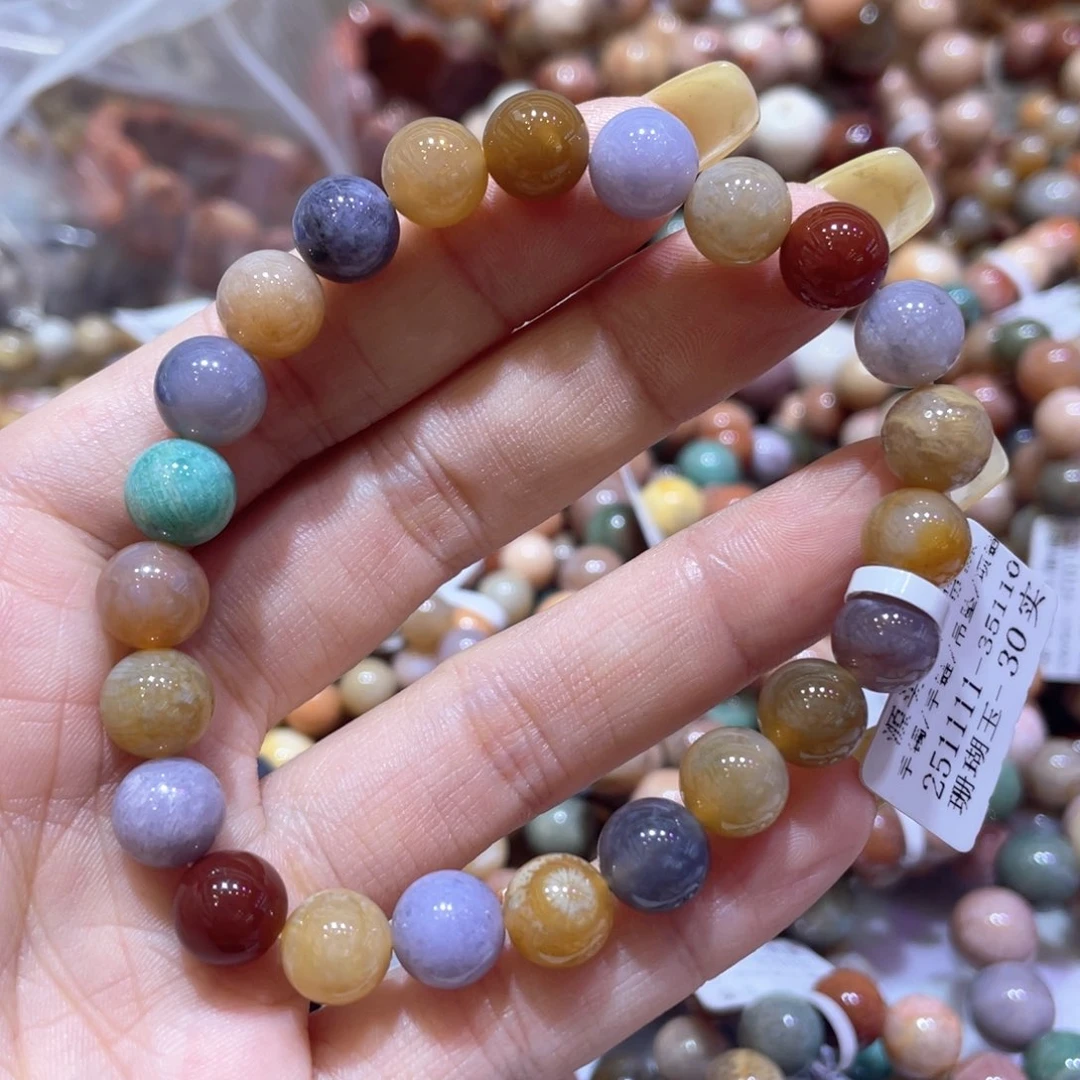 未镶嵌手链硅化珊瑚（珊瑚玉）065