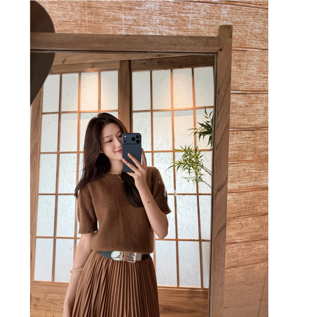 THE ARENA“圣殿巡礼”100%羊绒拉绒工艺修身针织毛衣XY-6573