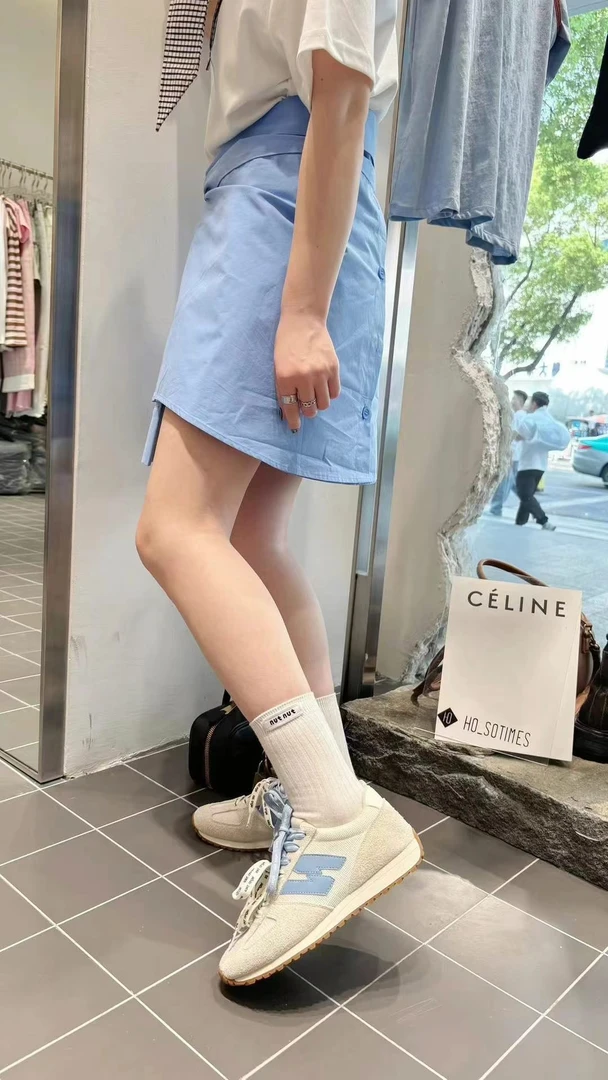 欧洲站2025年夏季拼色休闲运动系带舒适德训女鞋