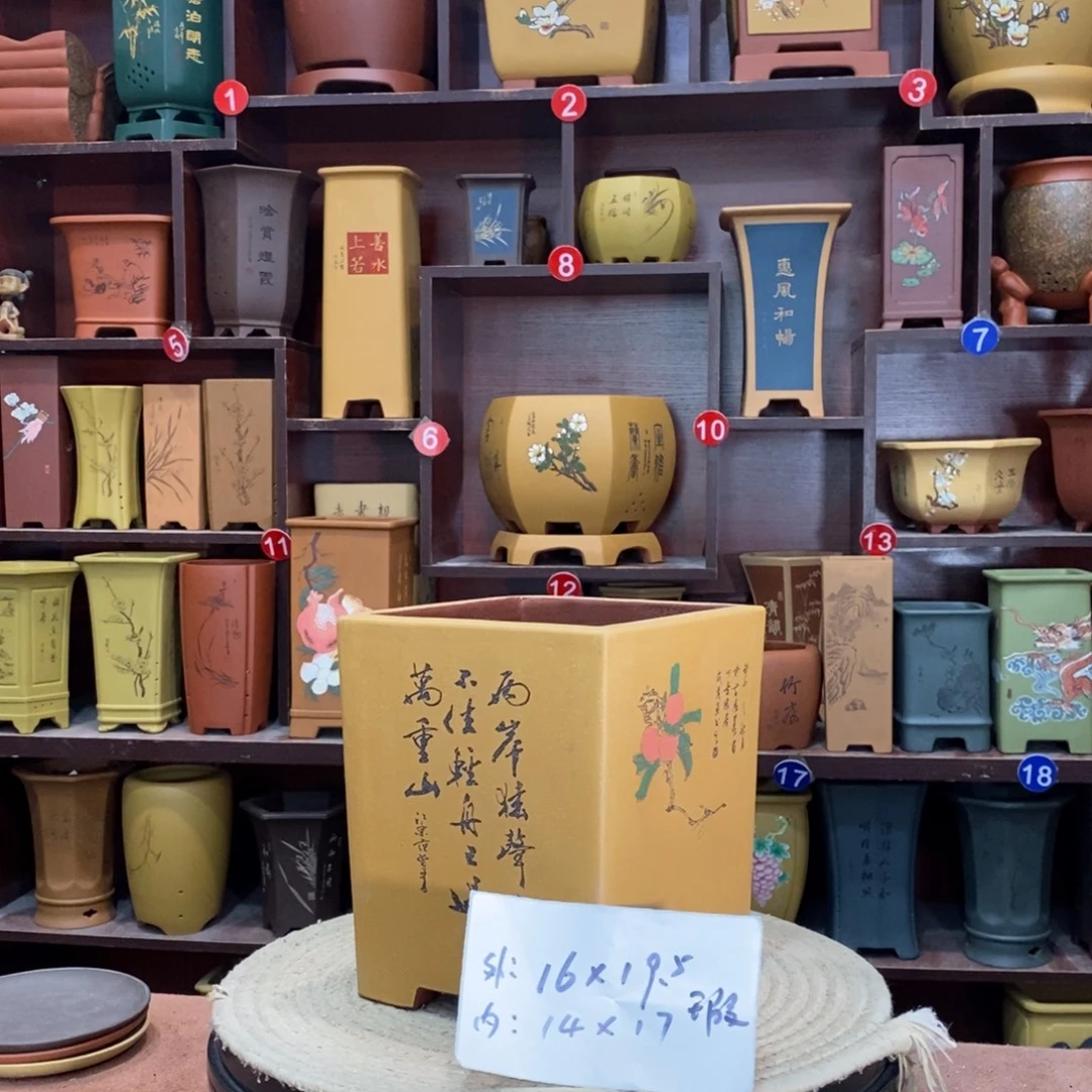 紫砂艺术紫砂花盆