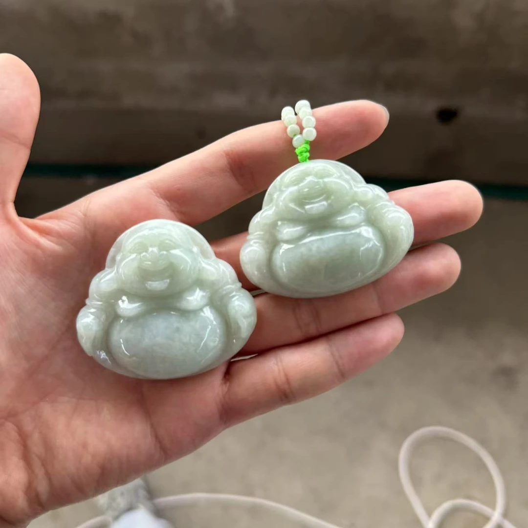 天然缅甸a货翡翠大佛吊坠 C348—多样性发一件